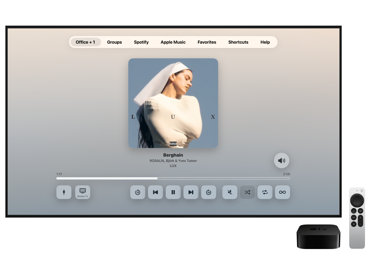 Orto Sonos Apple TV application