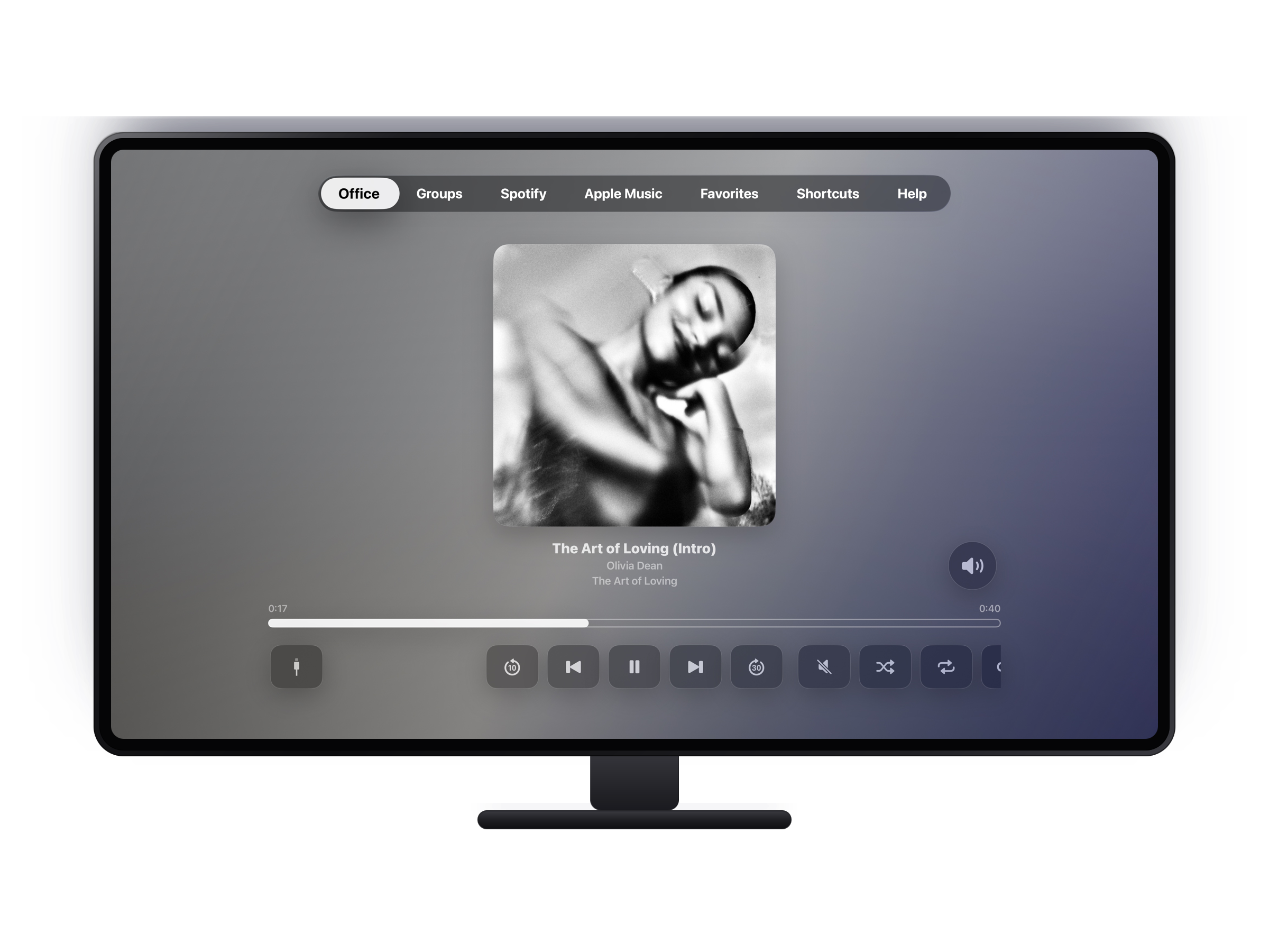 Orto Sonos Apple TV application